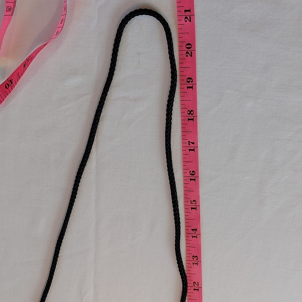Vintage Carla Marchi Black Evening Clutch Bag with Cord Strap EUC - Picture 8 of 11